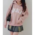 ショッピングアンドミー パーカー ロゴフードパーカー レディース