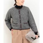 カーディガン カラフルスパンコールカーディガン レディース