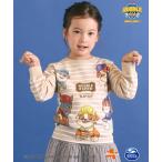 トレーナー  「「パウ・パトロール」スピンオフ・シリーズ「ラブル＆クルー」×SLAPSLIP」フロントプリントボーダートレーナー(90~130cm)