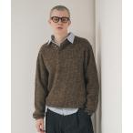セーター ニット Melange Henry Neck Knit / メランジヘンリーネックニット メンズ レディース