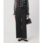 ショッピングコンビ スラックス パンツ オーガンジー コンビ パンツ レディース