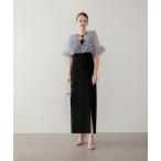 ショッピング成人式 ドレス 「LEJA」チュールフリルビスチェIラインワンピースドレス2点セット 美脚効果結婚式 パーティードレス 成人式 二次会 同窓会 お呼ばれ オケ