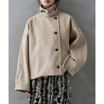 [etoll.] пальто с отложным воротником M бежевый женский 