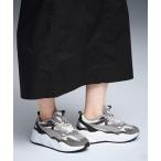 「PUMA」 ローカットスニーカー 24.5cm グレー×ホワイト メンズ