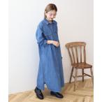ショッピングシャツワンピース 「AMERICAN HOLIC」 シャツワンピース L インディゴブルー レディース