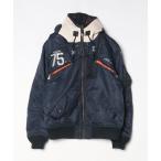 「AVIREX」 ブルゾン LARGE ネイビー メンズ