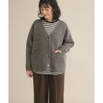 カーディガン 「スタッフ企画」ダブルフェイスVネックカーディガン レディース