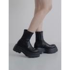 ショッピングmiddle 「jumelle」 ショートブーツ 25.0cm ブラック レディース