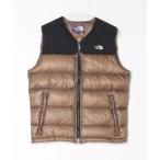 「THE NORTH FACE PURPLE LABEL」 刺繍ダウンベスト S ブラウン メンズ