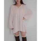 ショッピングチュニック 「jumelle」 長袖チュニック FREE ピンク レディース