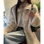 ブルゾン アウター ふわふわボアジャケット レディース