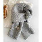 マフラー ストール 無地 ニット ショートマフラー カップル レディース