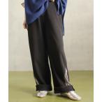 ショッピングサテン ジーンズ デニム デニムパンツ スソWサテンセージパンツ レディース