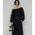 サロペット オーバーオール オフショルオールインワン レディース