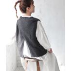 「soulberry」 ニットベスト M チャコールグレー レディース