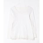 [JEANASIS] гонки трикотажный джемпер с длинным рукавом FREE белый женский 