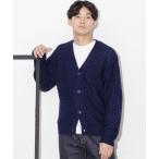 [NANO universe] вязаный кардиган M темно-синий мужской 