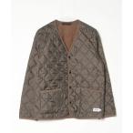 「ARMEN」 キルティング中綿ジャケット 2 グレー レディース