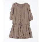 ショッピングBURBERRY 「BURBERRY BLUE LABEL」 長袖ワンピース 38 ブラウン レディース