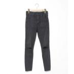 ショッピングアメリカンイーグル 「American Eagle」 スキニーデニムパンツ 4 ブラック レディース