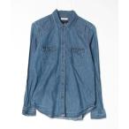 ショッピングアメリカンイーグル 「American Eagle」 長袖シャツ M ブルー レディース