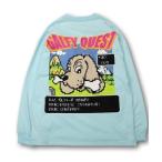 ショッピング長袖tシャツ 「GALFY」 長袖Tシャツ L ブルー メンズ