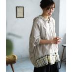 ショッピングソウルベリー 「soulberry」 長袖ブラウス L グレイッシュベージュ レディース