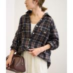 ショッピングネルシャツ 「FRAMeWORK」 長袖ネルシャツ FREE ブラウン レディース