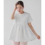 「Fit more」 半袖Tシャツ FREE ホワイト レディース