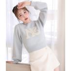 ショッピング記念 ニット セーター ロゴアソートニット レディース