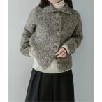 カーディガン 「on:nue」「着用動画あり！/3色展開」 ボタンライン ハイネックポシェットカーディガン /2025 AW COLLECTION レ