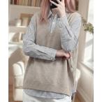 ベスト ジレ ニットベスト レディー