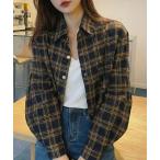 ブラウス シャツ チェックシャツ レ