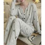 パジャマ ルームウェア 小花柄ルー�
