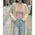 カーディガン シンプルニットロン�