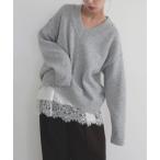 キャミソール レースサテンキャミ