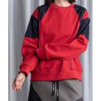 ショッピングレース tシャツ レース切替えスウェットトップス レディース