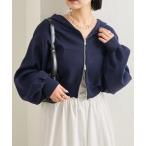 パーカー フーディーニットショートパーカー レディース