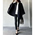 ポンチョ AKKO×Sov. /フロントジップステンカラーポンチョ（WEB限定） レディース