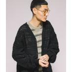 [FREAK'S STORE] вязаный кардиган LARGE черный мужской 