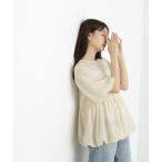 「N.（N. Natural Beauty Basic）」 半袖ブラウス MEDIUM ベージュ レディース