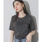 「JEANASIS」 半袖カットソー FREE シルバー レディース