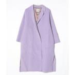 [NANO universe] Пальто Честерфилд 38 лиловый женский 