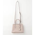 ショッピングエナメルバッグ 「kate spade new york」 ワンポイントハンドバッグ - ベージュ レディース