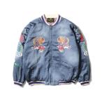 「HOUSTON」 スカジャン X-LARGE ブルー メンズ