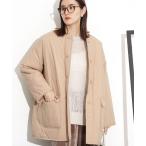 ショッピングnano 「NANO universe」 中綿ブルゾン FREE ベージュ レディース