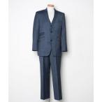 「BURBERRY BLACK LABEL」 3ピーススーツ - ネイビー メンズ