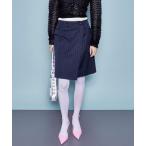 ショッピング古着 「MAISON SPECIAL」 スカート 36 ネイビー レディース