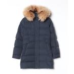 ショッピング毛皮 「Pyrenex」 ダウンコート 36 ネイビー レディース