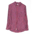 ショッピングアメリカンイーグル 「American Eagle」 チェック柄長袖シャツ S レッド レディース